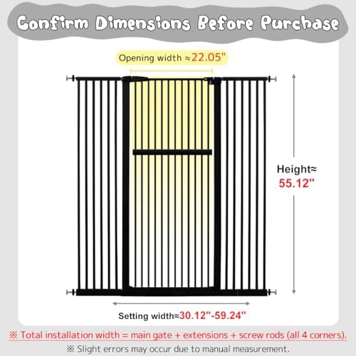 Lumizone 55.12" Extra Tall Pet Gate - Image 2