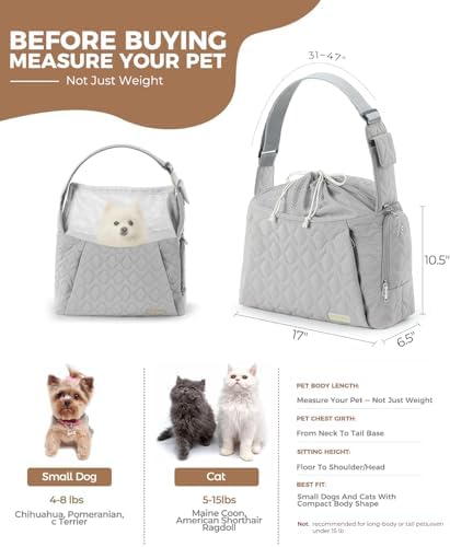 JourCraf Dog Carrier Sling for Small Dogs, Front Cat Sling & Cats Up to 15 lbs - Image 2