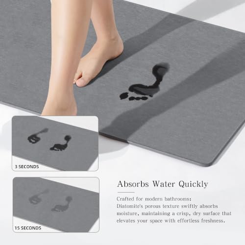 THMINS Extra Large Stone Bath Mat - Image 4