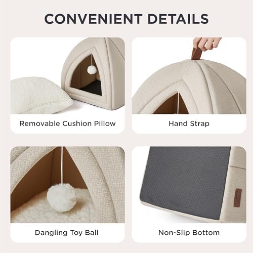 Bedsure 2in1 Cat Beds for Indoor Cats Cave for Kitten - Image 4
