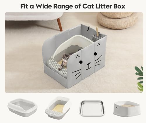 PVC Waterproof Cat Litter Box Enclosure Splash Guard - Image 7