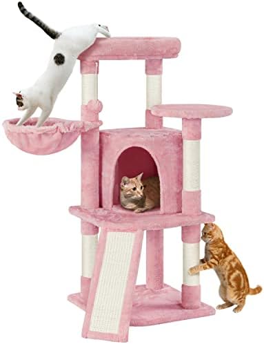 Yaheetech Cat Tree, 42in Play Tower by Yaheetech