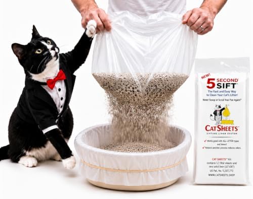 Sifting Cat Litter Box Liners | Super Sifter Saver Pack | 5 Second Sift Cat by CatSheets