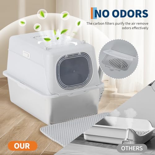 55L Stainless Steel Cat Litter Box - Image 6