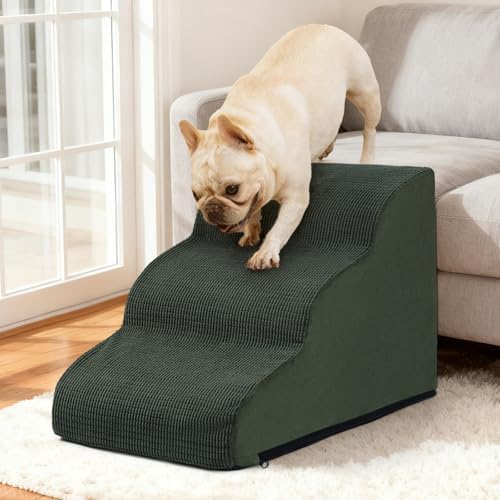 Aodisman Dog Stairs for Small Dogs and Cats, 3-Step Pet Ramp for Couch - Image 6