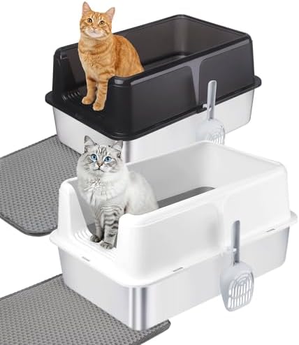2 Pack Stainless Steel Cat Litter Box by Unknown