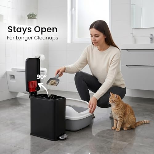 iTouchless 3 Gallon Cat Litter Waste Bin - Image 6