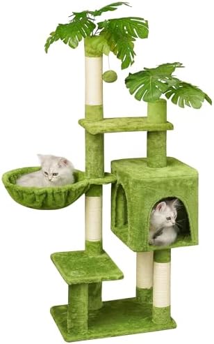 Meecal Green Cat Tree, 47-Inch Cat Tower by Meecal