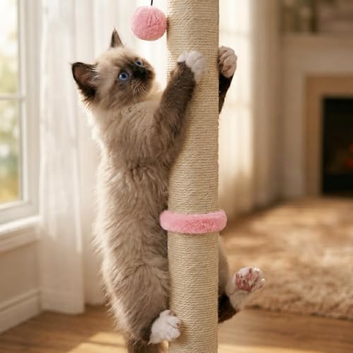 Dimaka Tall Cat Scratching Post, Claw Scratcher - Image 6