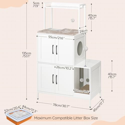 HOOBRO Litter Box Enclosure, Litter Box Furniture - Image 5