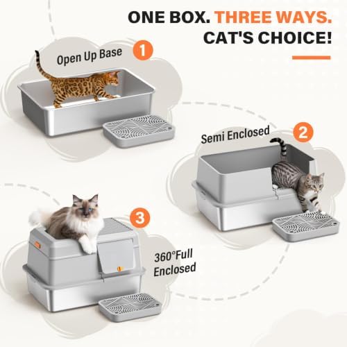 Removable Stainless Steel Cat Litter Box - Image 5