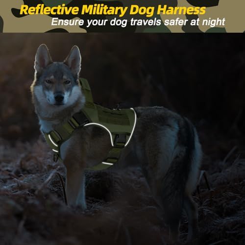 WINGOIN Green Tactical Dog Harness - Image 5