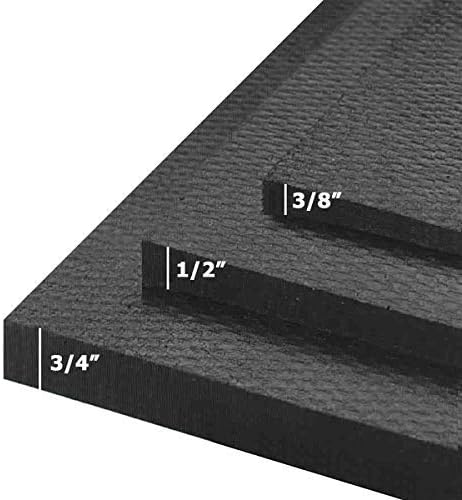 American Floor Mats - Heavy Duty Stall Tiles - Stable/Horse Tiles - Thick, Durable Rubber Flooring Solid Black 3/8" Thick Expansion Set