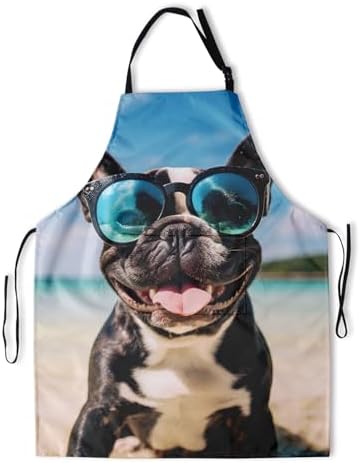 Art Apron with Pocket for Women Men by DZGlobal