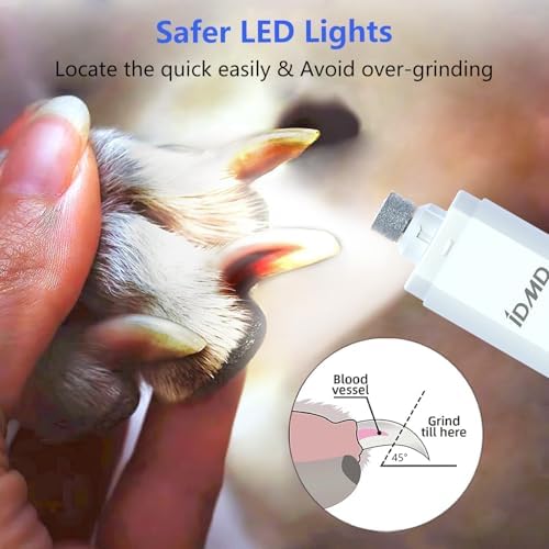 Dog Nail Trimmers with Light for All Breeds | Dog Nail Grinder Quiet - Image 4