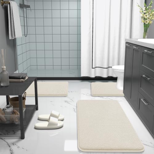 OLANLY Thick Memory Foam Bathroom Rugs 36x24, Absorbent Bath Mat - Image 6