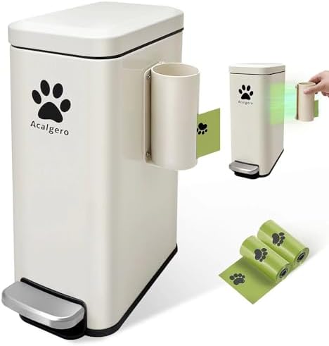 Dog Poop Trash Can Outside by Unknown