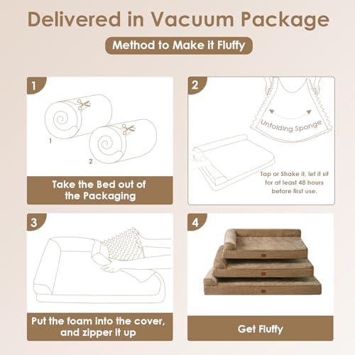 EHEYCIGA Orthopedic Dog Bed Medium Size Dogs, Memory Foam Dog Bed - Image 6