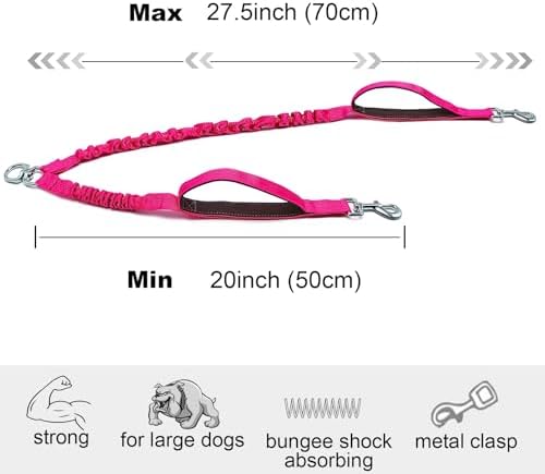 Dual Dog Leash Coupler Double Control Padded Handle - Image 3