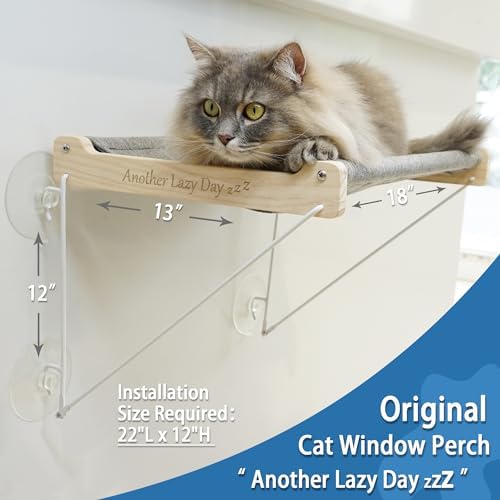 PETKARAY Cat Window Perch, Foldable Cat Hammock - Image 2