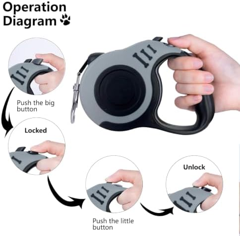 Retractable Dog Leash 10ft, Tangle-Free Expandable Leash - Image 3