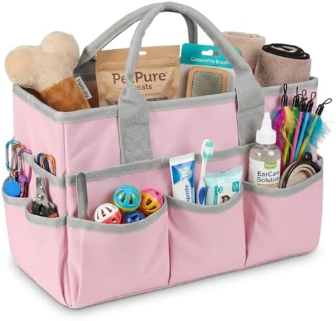 Pet Grooming Bag, Dog Grooming Organizer Tote by MJLDPOY