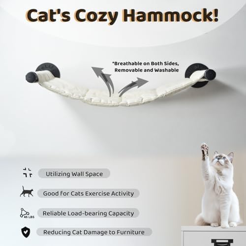 Cat Hammock Wall Mounted, 22.83 x 12.44 in - Image 3