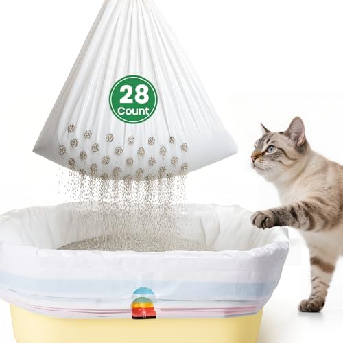 Sifting litter bags with 7-Day Litter System, Heavy Duty Thickened litter liners by PETOCAT