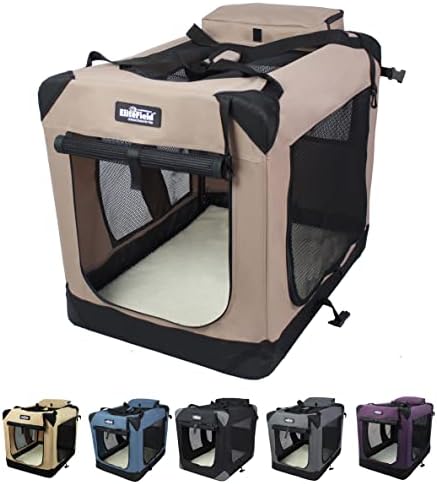 EliteField 3-Door Soft Dog Crate by EliteField