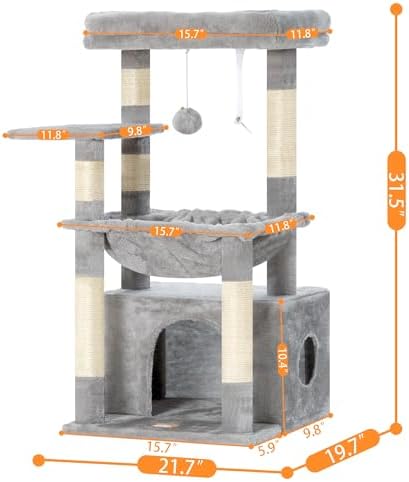 Heybly Cat Tree, Kitten Tower - Image 6