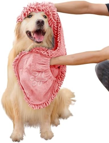 Dog Towel for Drying Dogs Large, Super Absorbent Microfiber Dog Bath Towel by MakeyourGuestD%C3%A9corAmazing