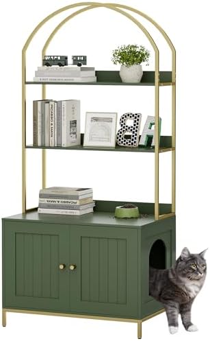 Homhedy Cat Litter Box Enclosure by Homhedy