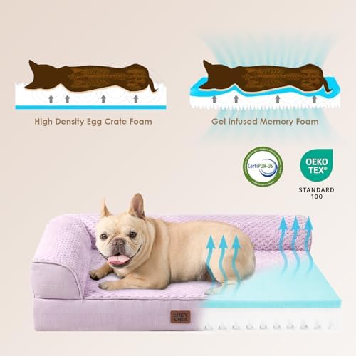 EHEYCIGA Orthopedic Dog Bed, Medium Memory Foam Dog Bed - Image 4