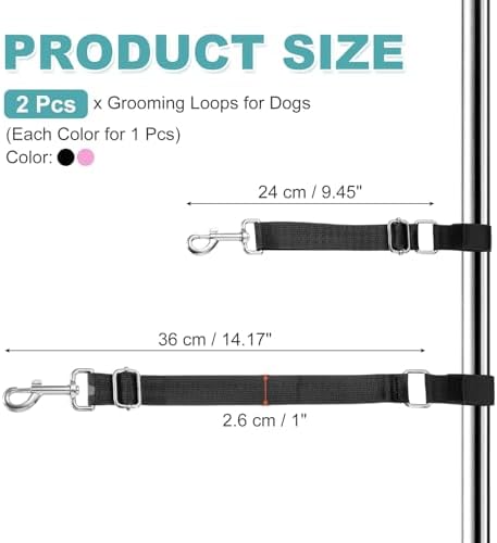 2Pcs Dog Grooming Loop, Adjustable - Image 2