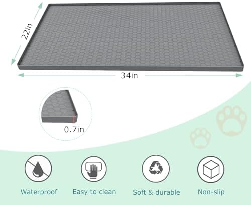 Cat Litter Mat, Silicone Large Cat Mat - Image 4