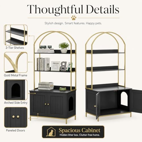 Homhedy Cat Litter Box Enclosure - Image 7