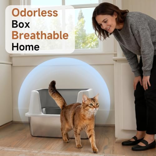 XL Stainless Steel Cat Litter Box - Image 5