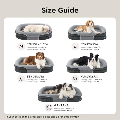 Bedsure XLPro 360°Oval Bolster Orthopedic Dog Beds Large Sized Dog - Image 6