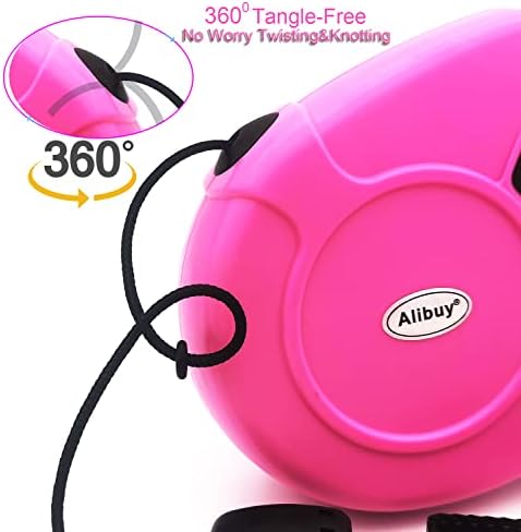 Retractable Dog Leash 26ft, 360° Tangle-Free Long Cord Pets Puppy Walking - Image 5