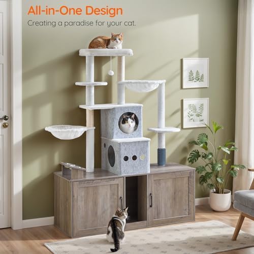 HOOBRO Double Litter Box Enclosure - Image 4
