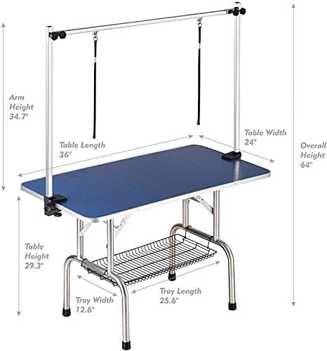 36" Dog Grooming Table Foldable Pet Grooming Tables - Image 2