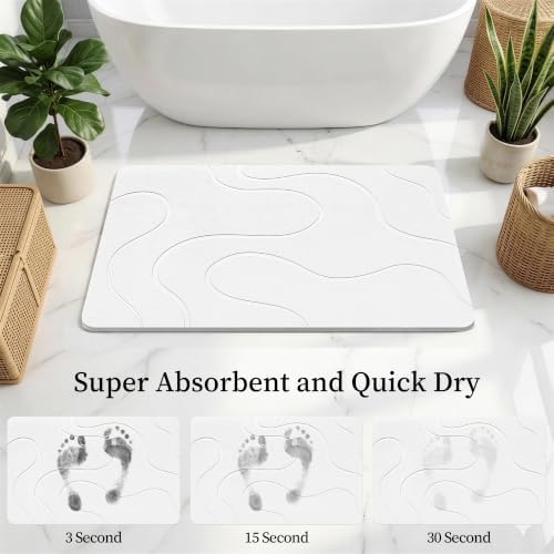 THMINS Extra Large Stone Bath Mat - Image 5