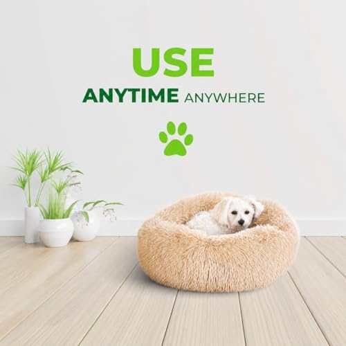 Whiskers & Friends Cat Beds for Indoor Cats & Small Dog, Fluffy Cat Bed - Image 6