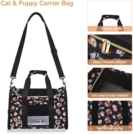 Petmolico Cat Carrier Soft-Sided Airline Approved - Image 2