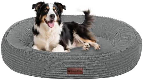 Dwanton Orthopedic Medium Dount Dog Bed, Egg-Crate Foam Round Dog Sofa by DWANTON