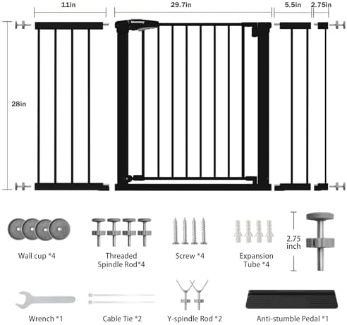 Mumeasy 29.7–51 Inch Extra Wide Baby Gate - Image 2