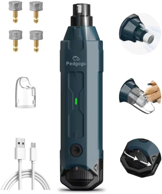 6-Speed Dog Nail Grinder& 5 Grinding Heads by Home