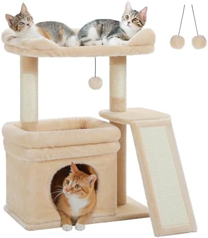 PEQULTI Cat Tree for Small Medium Cats by PEQULTI