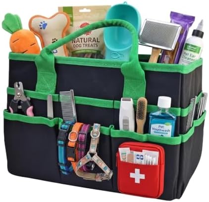 Pet Grooming Bag, Dog Grooming Organizer Tote by MJLDPOY