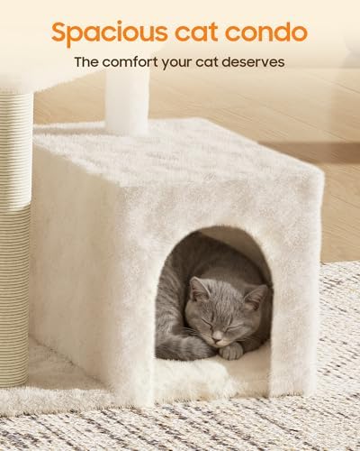 Cat Tree Tower for Indoor Cats, 33 Inches Multi-Level Cat Condo - Image 5